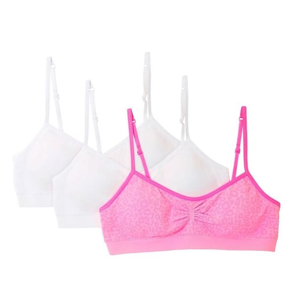 Girls Fruit of The Loom Bras/Bralette Set set of 3 Sz  Girls 12/14   -36 - Picture 6 of 7